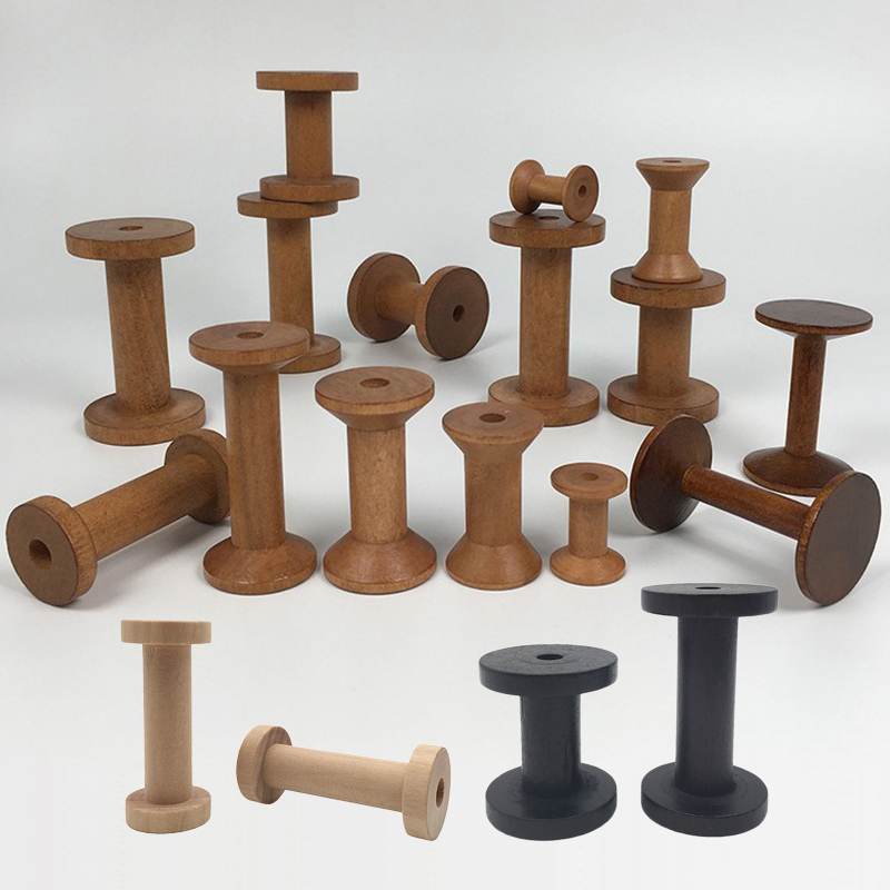 Mechanical Workshop Tools And Equipment - بكرات خشبية طبيعية عتيقة للتطريز ،