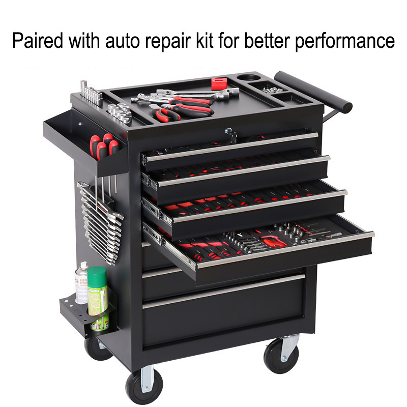Car Workshop Tools Kit - صندوق أدوات تخزين بخمسة أدراج مع