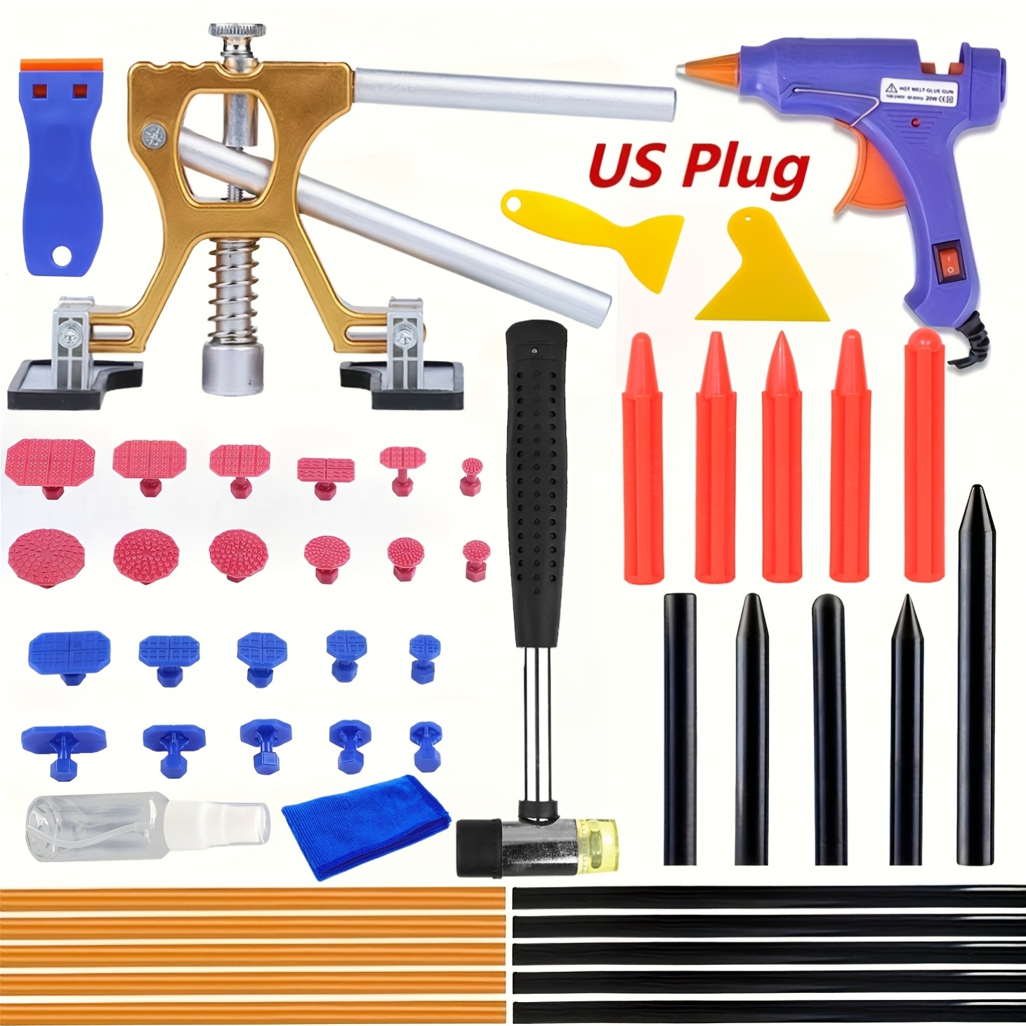 Car Workshop Tools Kit - طقم جديد قابل للتعديل لإصلاح انبعاجات
