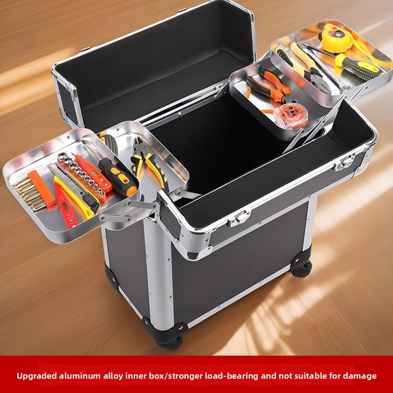 صندوق أدوات عربة متعدد الطبقات - مراجعة Hand Tools Maintenance Workshop وسعره