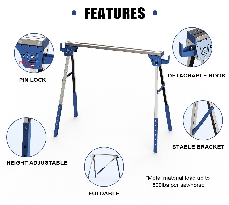 حامل منشار/منشار معدني، منضدة  - مراجعة Workbench Portable Fold وسعره