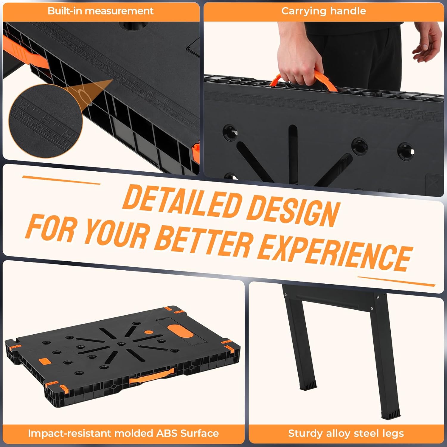 طاولة عمل قابلة للطي مع مشابك  - مراجعة Workbench Portable Fold وسعره