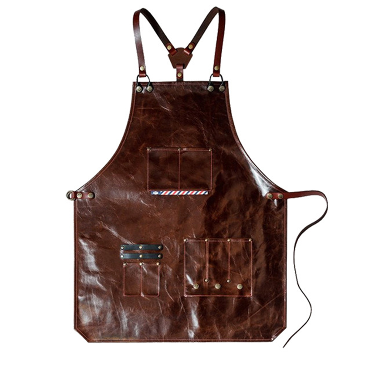مريلة عمل جلدية للرجال مع جيوب - مراجعة Workshop Cleaning Tools وسعره
