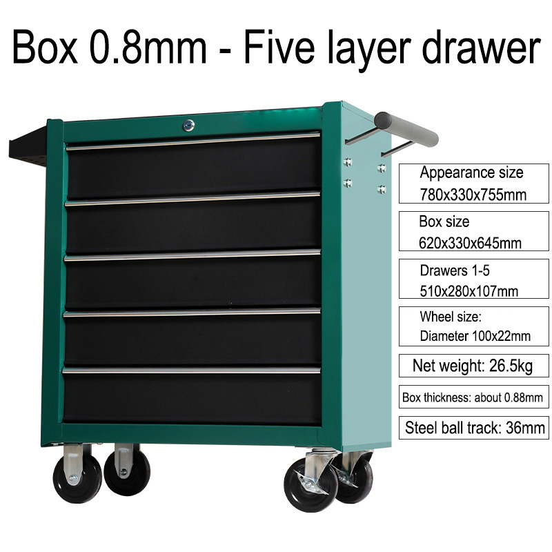 صندوق أدوات تخزين بخمسة أدراج  - مراجعة Car Workshop Tools Kit وسعره