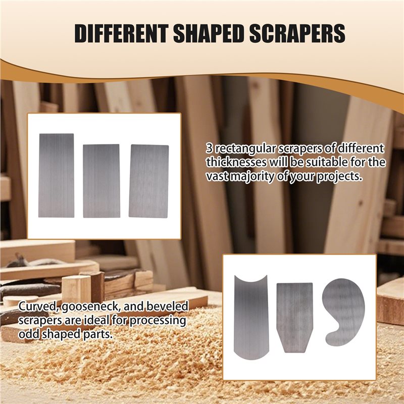 مجموعة أدوات تلميع الخشب من فا - مراجعة Card Scraper Cabinet وسعره