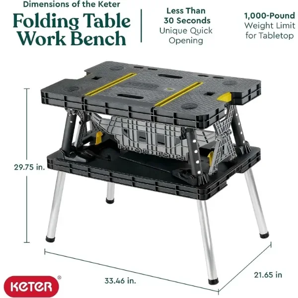 منضدة تخزين أدوات طاولة العمل  - مراجعة Workbench Portable Fold وسعره
