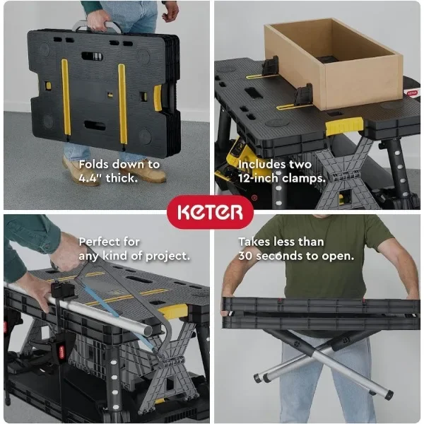 منضدة تخزين أدوات طاولة العمل  - مراجعة Workbench Portable Fold وسعره